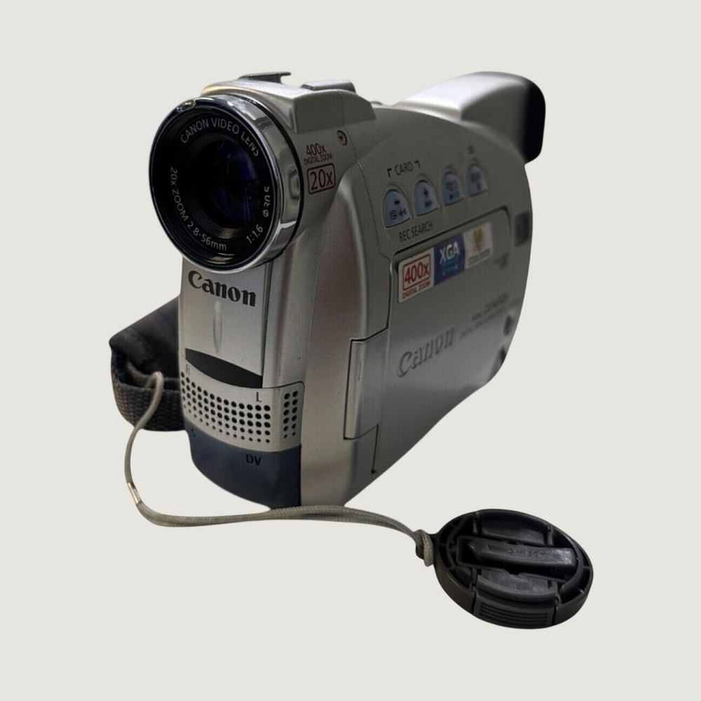 Canon ZR65 MC MiniDV Digital Camcorder 20x Zoom Untested No Battery Vintage